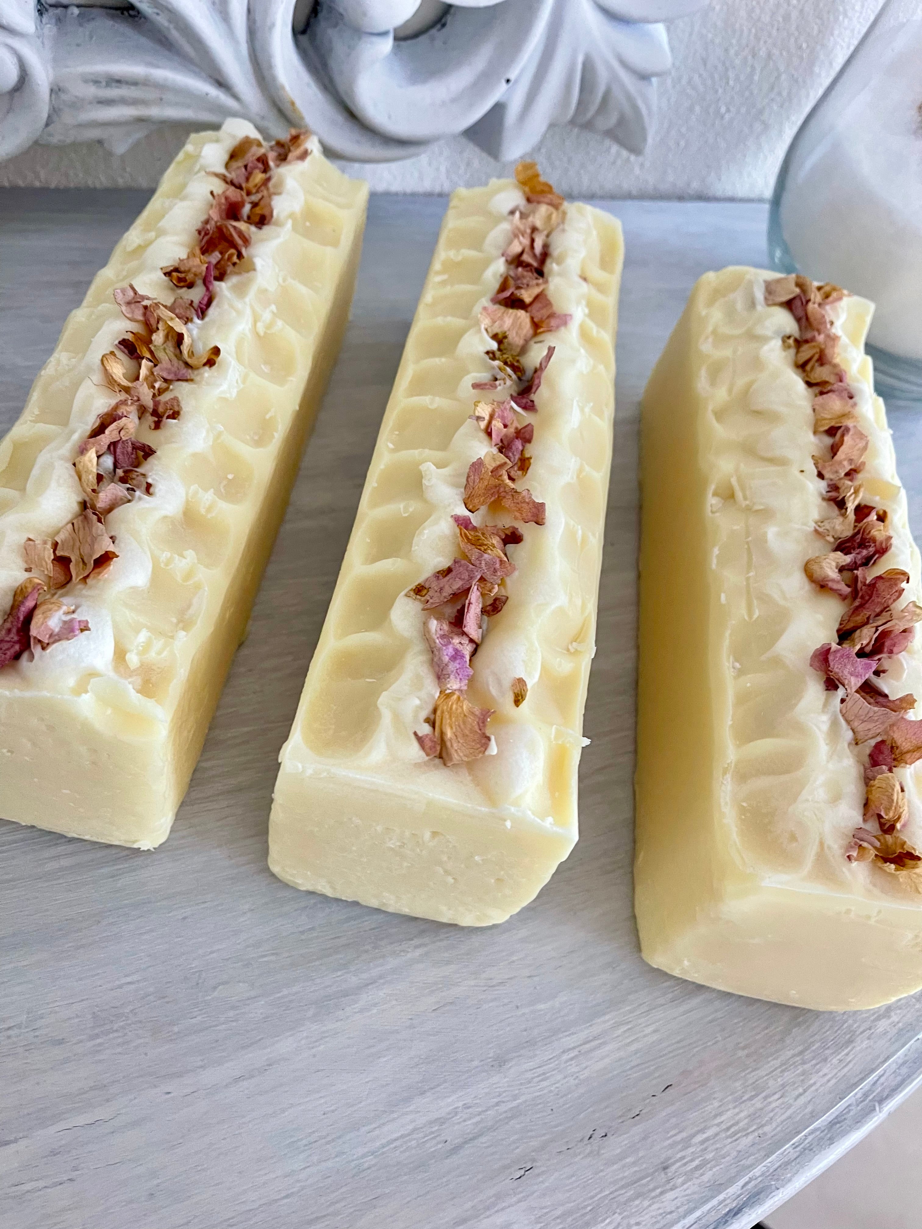 Lemon zest natural soap